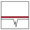 Icon of a graph with a red line