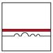Icon of a line with round notches